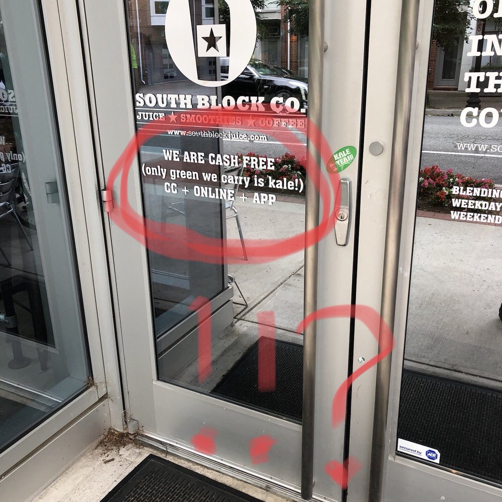 South Block - Cash free?! That's discrimination! - Juice Bars & Smoothies Near Me - Arlington, Virginia South Block - Cash free?! That's discrimination! - Juice Bars & Smoothies Near Me - Arlington, Virginia