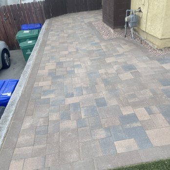System Pavers - After - pavers done on left side of front yard of house - Masonry/Concrete Near Me - San Marcos, California System Pavers - After - pavers done on left side of front yard of house - Masonry/Concrete Near Me - San Marcos, California