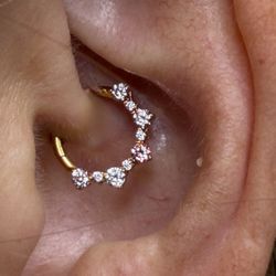 Black Lotus Tattoo - Beautiful 24kt gold tit for this daith LOVE this piece so much