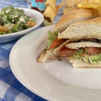 Immigrant Son Caffe - Chicken, Bacon, Avocado Sandwich on a Baguette (which they charge an extra $4 for) - New American Near Me - Ventura, California Immigrant Son Caffe - Chicken, Bacon, Avocado Sandwich on a Baguette (which they charge an extra $4 for) - New American Near Me - Ventura, California