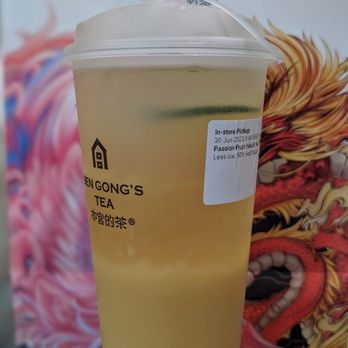 BenGong's Tea - Arcadia - Passion Fruit Yakult Tea (less ice, 50% sugar) - Bubble Tea Near Me - Arcadia, California BenGong's Tea - Arcadia - Passion Fruit Yakult Tea (less ice, 50% sugar) - Bubble Tea Near Me - Arcadia, California
