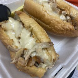 Melton's Restaurant - Chicken and bacon sub with homemade vinegaraitte