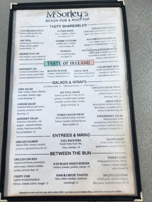 Menu photo 6 McSorley's Beach Pub Fort Lauderdale, FL