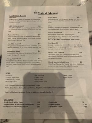Menu photo 1 Main & Monroe Lexington, TN