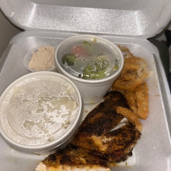 Texas Roadhouse - Herb crusted chicken. Cactus blossom onion.  2 sides. To go. - Steakhouses Near Me - Wake Forest, North Carolina