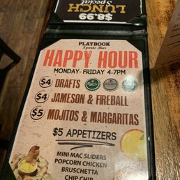 Drink specials 4-7pm but app specials all night