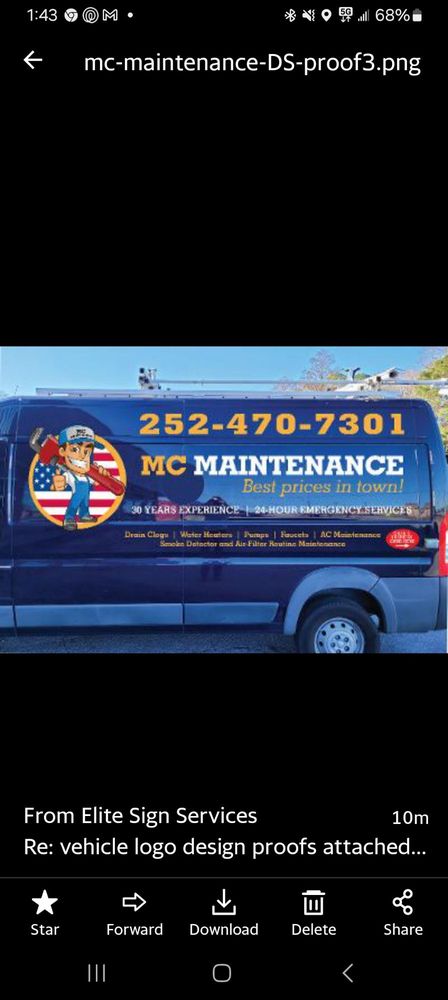 Slide of MC Maintenance Service