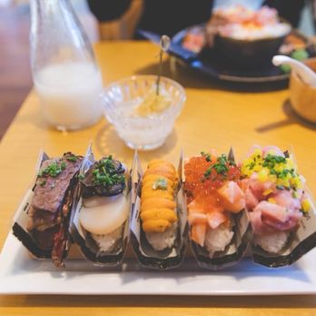 Ramen Nori - All 5 Premium hand-rolls. To die for! - Sushi Bars Near Me - Bellevue, Washington Ramen Nori - All 5 Premium hand-rolls. To die for! - Sushi Bars Near Me - Bellevue, Washington