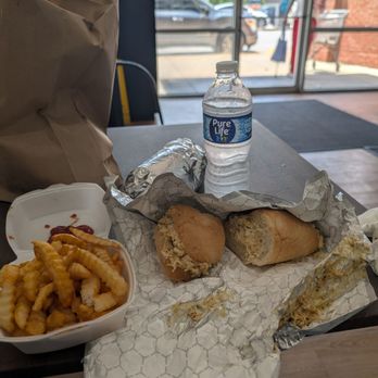 Uncle Phill’s - 6 inch lemon pepper chicken cheese steak and 6 inch garlic honey chicken cheese steak combo with fries and drink! - Cheesesteaks Near Me - Atlanta, Georgia