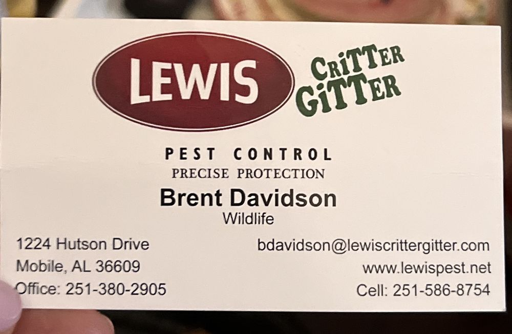 LEWIS PEST CONTROL Updated August 2024 1224 Hutson Dr, Mobile