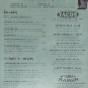 Camp Taco at Lost Forty Brewing - Whole mneu- but not the bar menu. That's an entirely different page! - Tacos Near Me - Little Rock, Arkansas