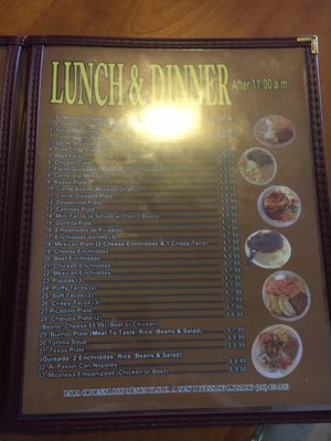 Menu photo 3 El Manantial Mexican Restaurant San Antonio, TX Menu photo 3 El Manantial Mexican Restaurant San Antonio, TX