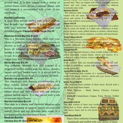 Casa Ortiz - New menu