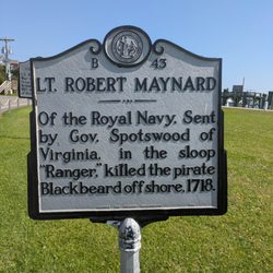 Lt Robert Maynard - Lt. Robert Maynard Historical Marker, Ocracoke