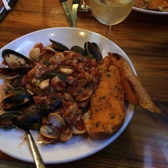 Miller's Ale House - Wednesday Night Seafood Pasta Special with diavolo sauce. Deeelish!! - American Near Me - Boca Raton, Florida