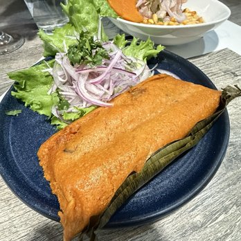 Ceviche 19 - Chicken Tamal - Peruvian Near Me - Anaheim, California