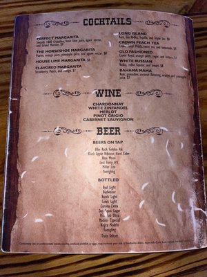 Menu photo 4 Horseshoe Grill Eureka Springs, AR