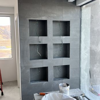Premium Tile & Marble Experts - Custom bathroom accent wall - Flooring Near Me Premium Tile & Marble Experts - Custom bathroom accent wall - Flooring Near Me