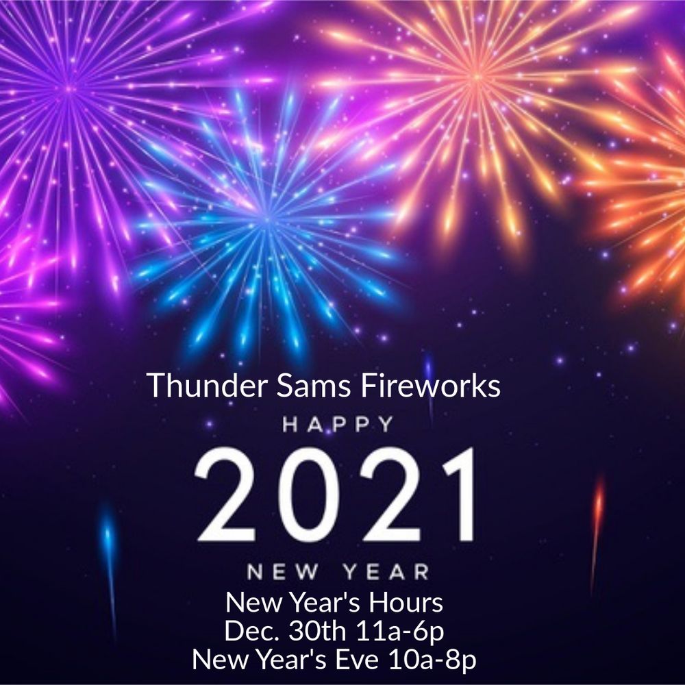 THUNDER SAM’S FIREWORKS Updated September 2024 1455 5th St, Jellico