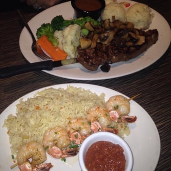 Fifty's Grill and Deli Restaurant - New York Strip Steak dinner & garlic shrimp w/rice - Delis Near Me - Cambridge, Ontario Fifty's Grill and Deli Restaurant - New York Strip Steak dinner & garlic shrimp w/rice - Delis Near Me - Cambridge, Ontario