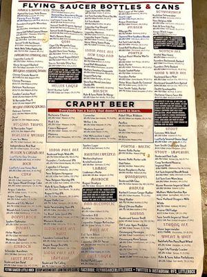 Menu photo 1 Flying Saucer Little Rock, AR