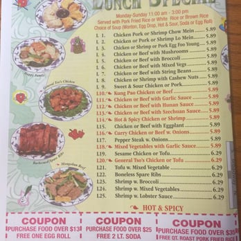 Panda Garden - the menu for lunch special - Chinese Near Me - Nyack, New York Panda Garden - the menu for lunch special - Chinese Near Me - Nyack, New York
