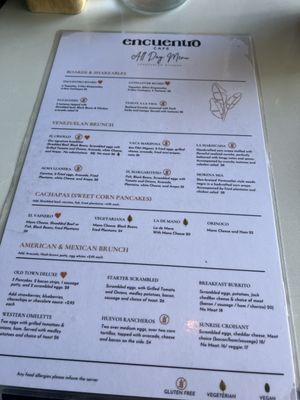 Menu photo 1 Encuentro Cafe San Diego, CA
