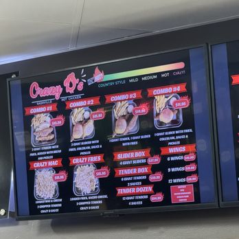 Crazy D’s Hot Chicken - Menu - American Near Me - Woodland, California