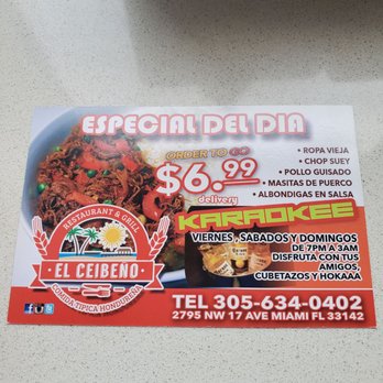 El Ceibeño - Super special from 6/29/2021 - Latin American Near Me - Miami, Florida El Ceibeño - Super special from 6/29/2021 - Latin American Near Me - Miami, Florida