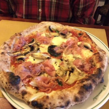 Il Pizzaiuolo - Rustica with ham, onion, and mushrooms. We also asked to add cheese. - Pizza Near Me - Florence, FI