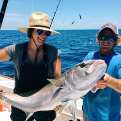 The Helm Sport Fishing - Catching pretty big amberjack! We pulled in 3 big ones.