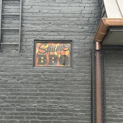 Strum's BBQ - Cute stained glass window