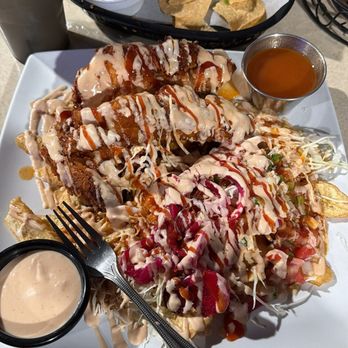 Finca Latina - Pollo frito Pechuga almuerzo Fried chicken - Tacos Near Me - Houston, Texas
