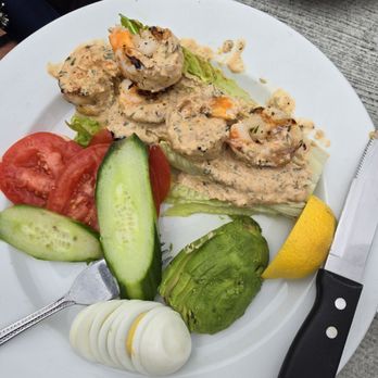 Moss Beach Distillery - Prawn Louie Salad was very good. Nice, flavorful, light meal. - Seafood Near Me - Moss Beach, California