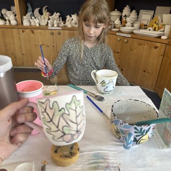 Color Me Mine - My daughter and I both painted mugs - Paint-Your-Own Pottery Near Me - Crystal Lake, Illinois