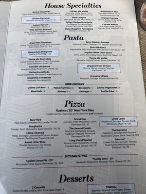 Menu photo 6 Crust Simply Italian Scottsdale, AZ
