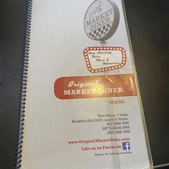 Original Market Diner - Menu cover - American Near Me - Dallas, Texas Original Market Diner - Menu cover - American Near Me - Dallas, Texas