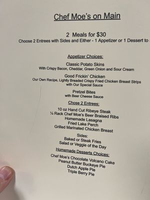 Menu photo 1 Chef Moe’s On Main Logan, OH Menu photo 1 Chef Moe’s On Main Logan, OH