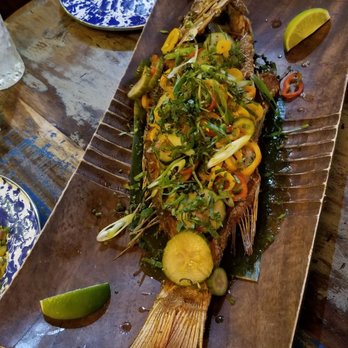 Cane - Snapper Escoveitch (described as being deep-fried whole with pickled chilis) - can feed three folks 12.18.19 - Trinidadian Near Me - Washington, DC, District of Columbia Cane - Snapper Escoveitch (described as being deep-fried whole with pickled chilis) - can feed three folks 12.18.19 - Trinidadian Near Me - Washington, DC, District of Columbia