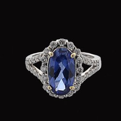 Lee Richards Fine Jewelry - 18kt White-Gold mounting with diamonds .57ct. RGD650