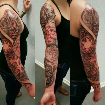 Ink Masters Tattoo Studio - Geometrical right arm sleeve done by Johnny! - Tattoo Near Me - San Antonio, Texas Ink Masters Tattoo Studio - Geometrical right arm sleeve done by Johnny! - Tattoo Near Me - San Antonio, Texas