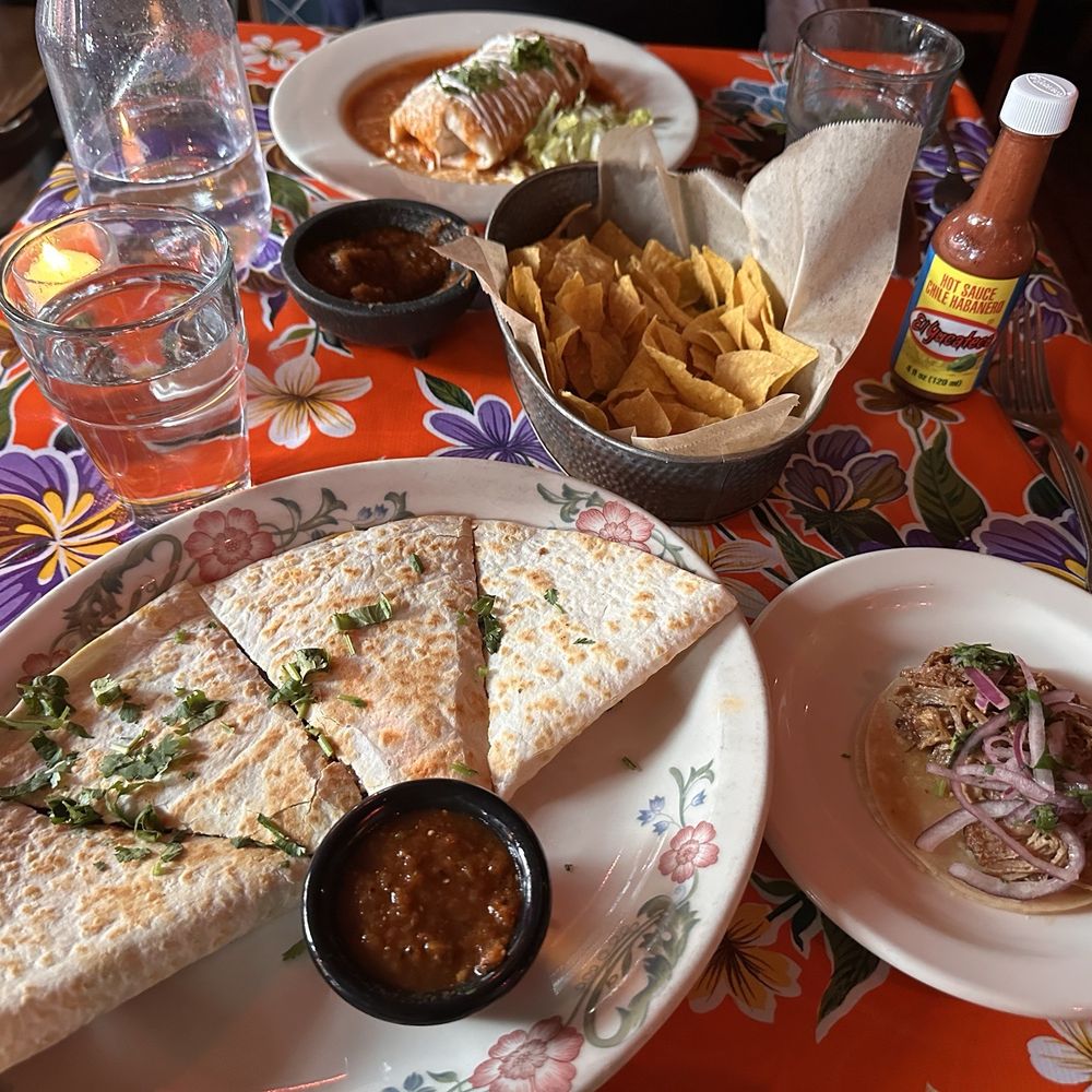 Birria Quesadilla and Carnitas Taco Birria Quesadilla and Carnitas Taco