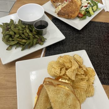 The Modern Tea Room - Modern Egg Sandwich, TMTR Edamame, and Chicken Artichoke - Coffee & Tea Near Me - Lancaster, California The Modern Tea Room - Modern Egg Sandwich, TMTR Edamame, and Chicken Artichoke - Coffee & Tea Near Me - Lancaster, California