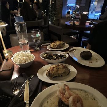 Ocean Prime - 10oz fillet mignon w scampi shrimp , twice baked potato, Brussel sprouts. - Seafood Near Me - Denver, Colorado Ocean Prime - 10oz fillet mignon w scampi shrimp , twice baked potato, Brussel sprouts. - Seafood Near Me - Denver, Colorado