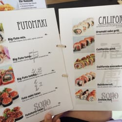 Soho Sushi - Love the menu-