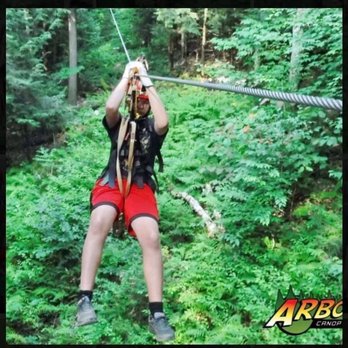 ArborTrek Canopy Adventures - Another zip lining kid - Ziplining Near Me - Jeffersonville, Vermont