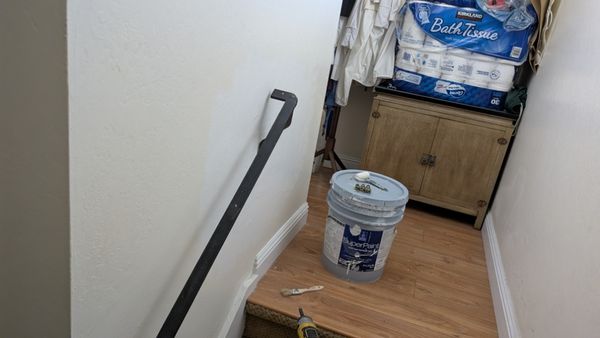 Small project - Stair rail was broken. Small project - Stair rail was broken.