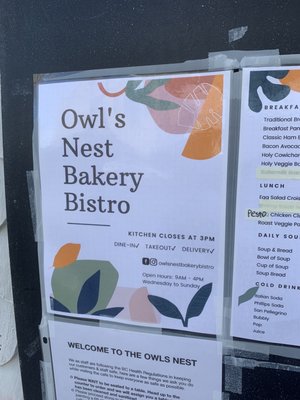 Menu photo 1 Owl's Nest Chemainus, BC