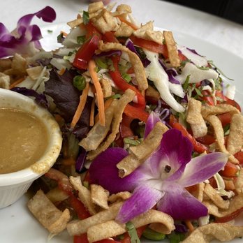 Cafe Wisteria - This chicken salad reminded me of Costco salad kits - Cafes Near Me - Menlo Park, California