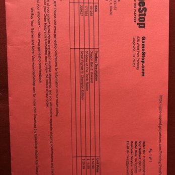 Gamestop - Purchase order - Videos & Video Game Rental Near Me - Homewood, Illinois